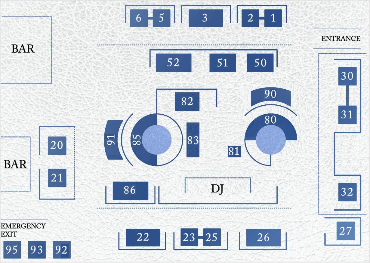 Table Map Charlie Mayfair