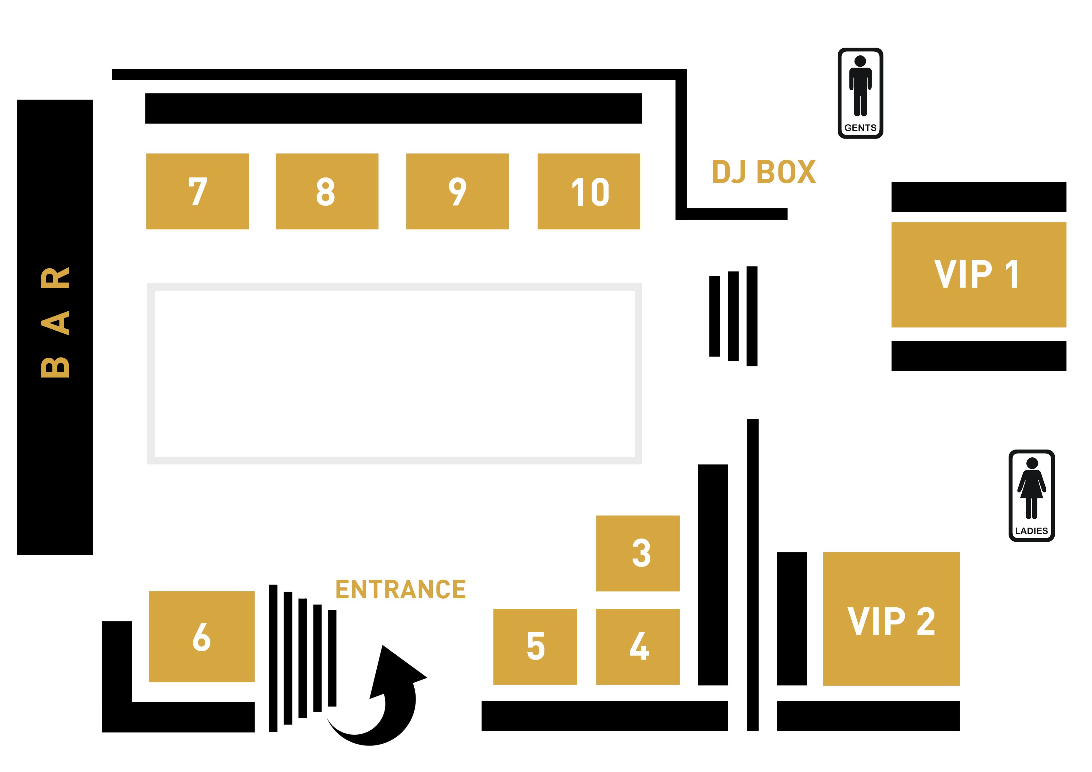 Dolce London Table Map