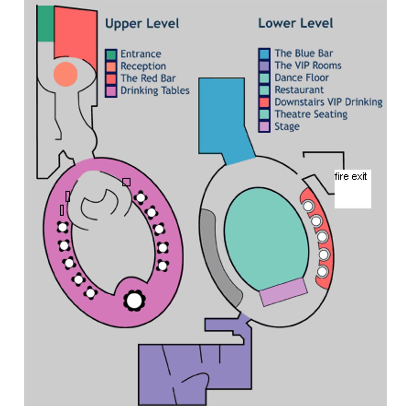 Table Map Cafe de Paris London