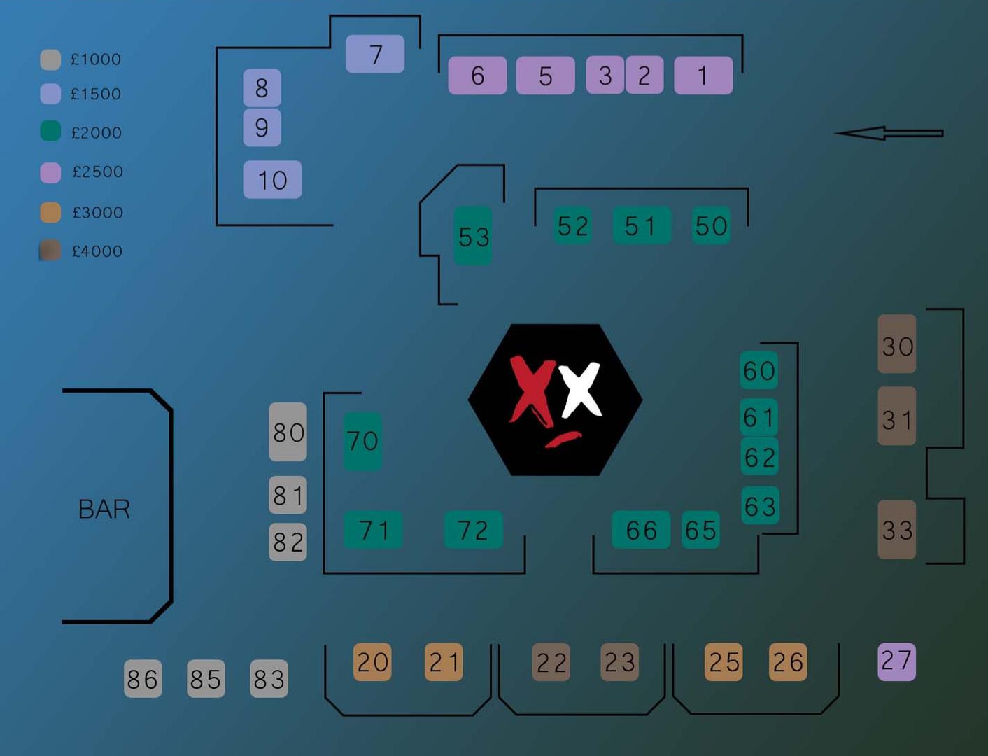 Luxx Halloween Table Map