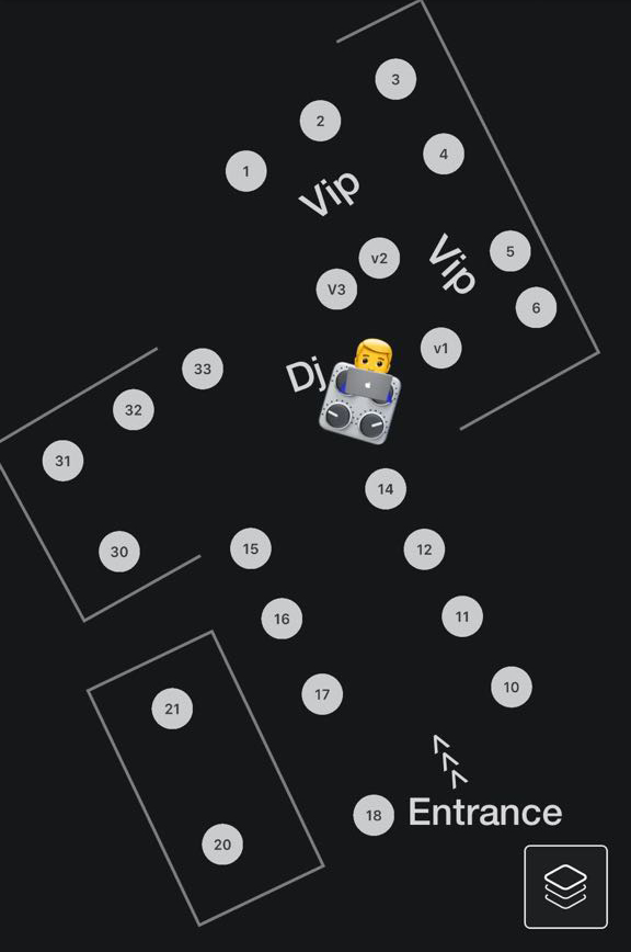 Bonbonniere Table Map