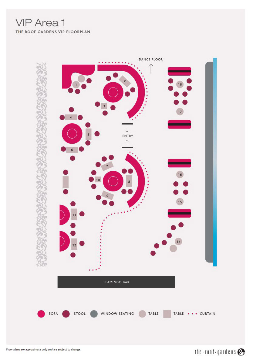 The Roof Gardens Floor Plan