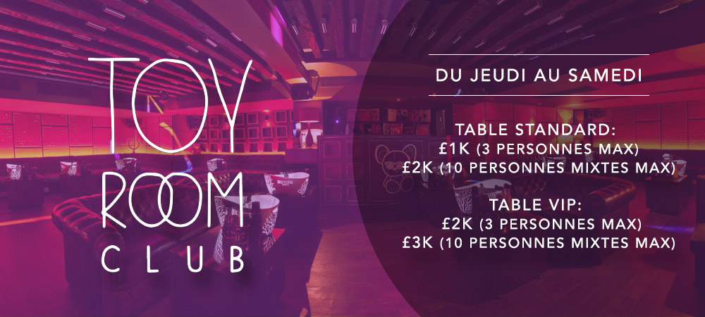 Réservation de Table VIP à LONDRES