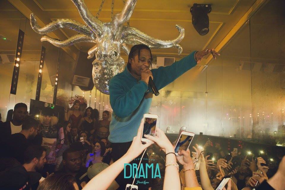 Travis Scott Drama Park Lane Celebrity