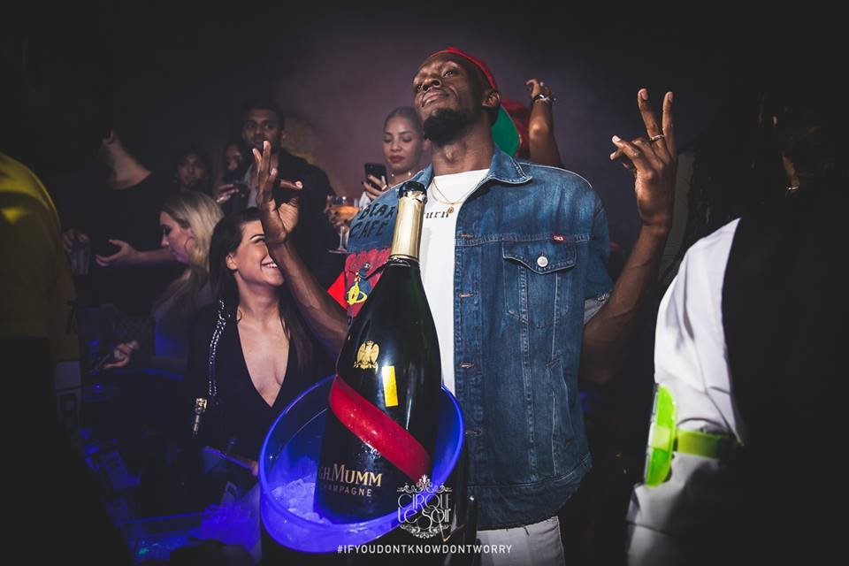 Usain Bolt Cirque le Soir London