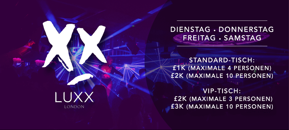 luxx vip table