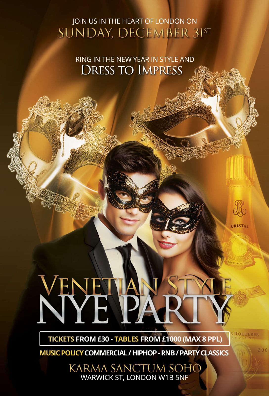 sanctum soho hotel new years eve