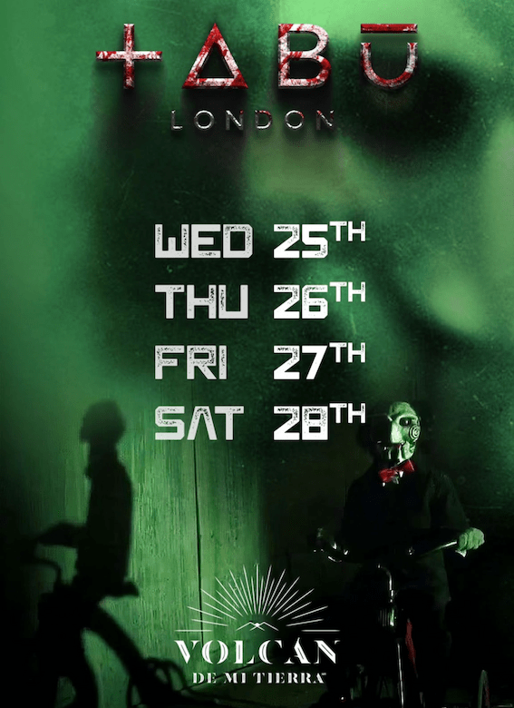 tabu london halloween 2023