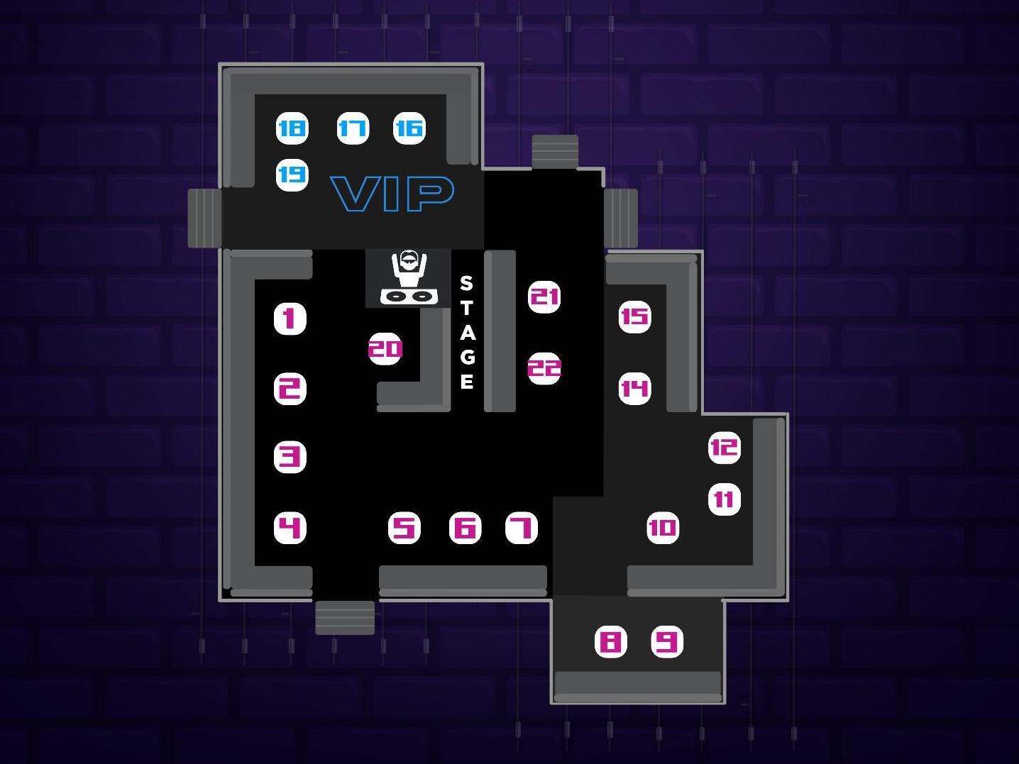 tabu table map london